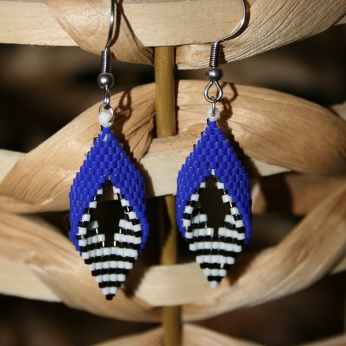 Boucles d’oreilles effet 3d modèle hapa