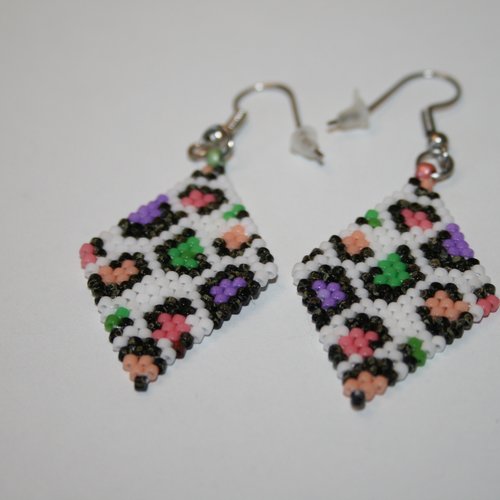 Boucles d'oreilles, quadrilatère