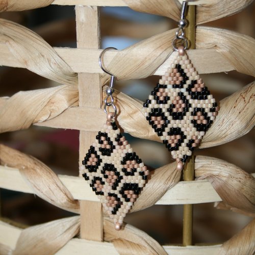 Boucles d'oreilles, quadrilatère