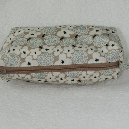Trousse multi-usage modèle mio coton imprimé fleurs abstraites