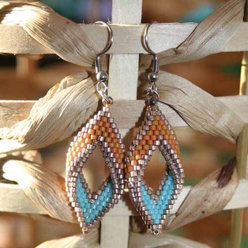 Boucles d’oreilles effet 3d modèle hapa
