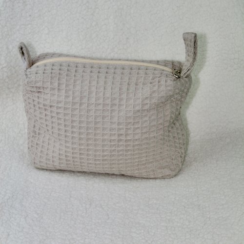 Trousse multi-usage modèle mio coton nid d'abeille