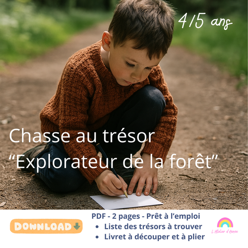 Chasse au trésor "mission explorateur de la forêt" à télécharger et à imprimer