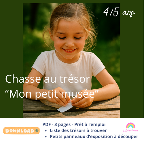 Chasse au trésor "mon petit musée" à télécharger et à imprimer