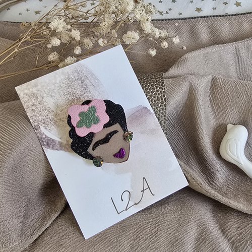 Broche frida rose