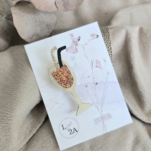 Broche verre de spritz