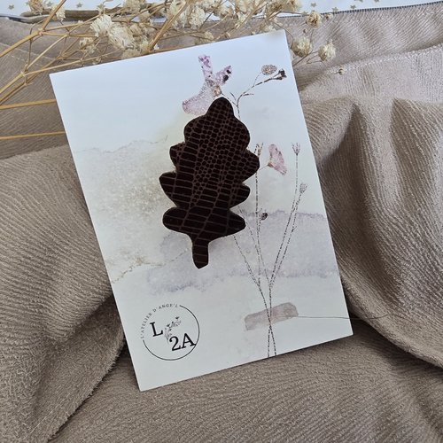 Broche feuille de chêne