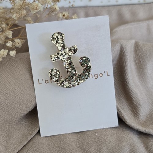 Ancre de bateau paillettes