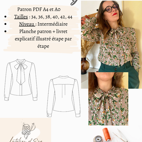 Patron pdf / chemisier agathe