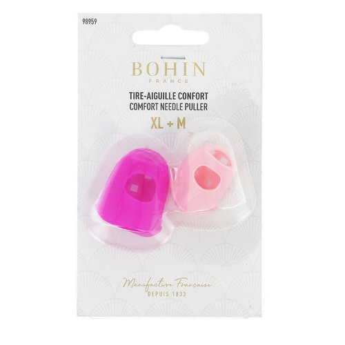 Doigtier tire aiguille silicone violet rose xl + m
