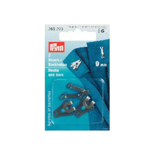 Agrafes et barrettes 9,5mm noir