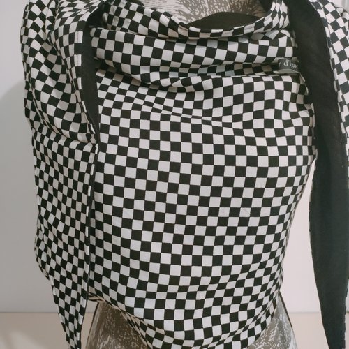 Grand foulard réversible création unique