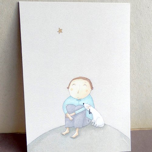 Carte postale " mon étoile "