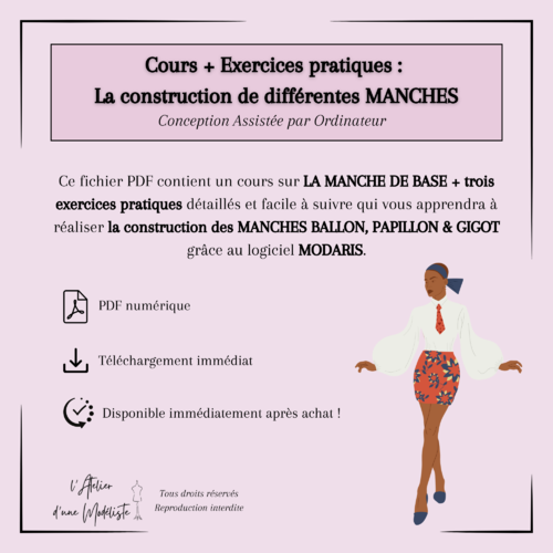 Pdf - cours de modélisme par cao - lectra - modaris / 11. les manches (de base, ballon, papillon, gigot)