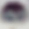 Pochon de rangement – violet et divers motifs colorés