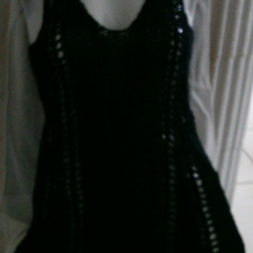 Robe femme en coton noir
