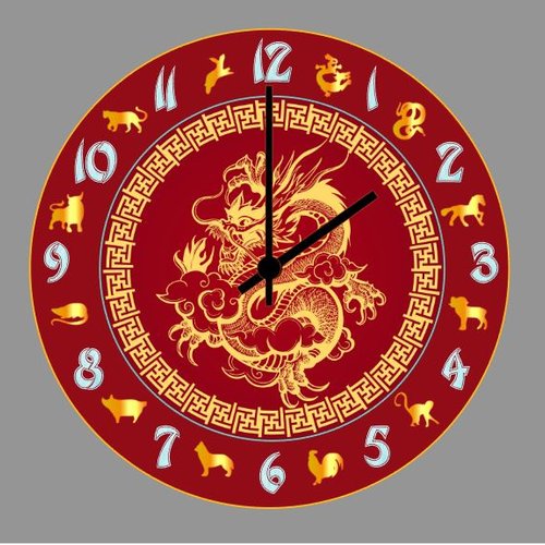 Horloge a l'heure du dragon