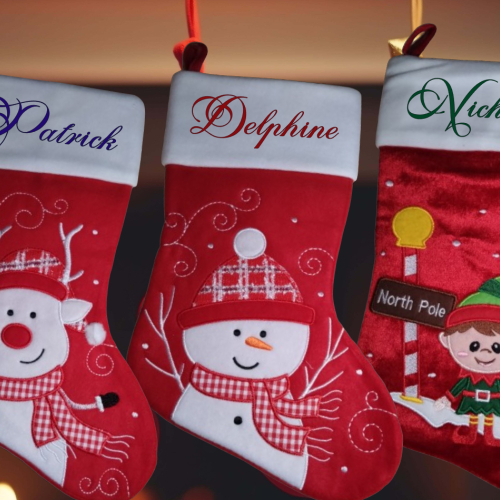 Botte de noël bonhomme de neige