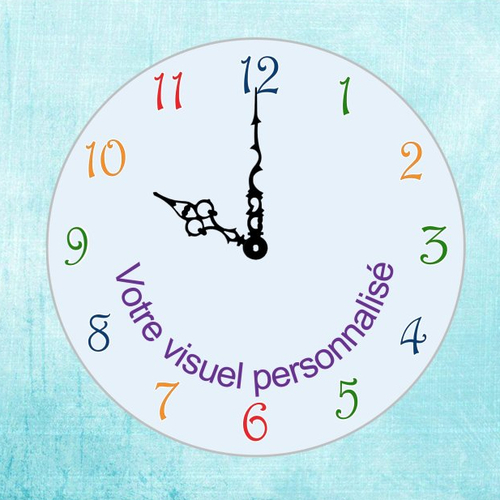 Horloge en verre déco sur mesure