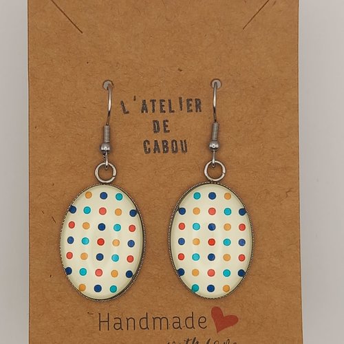 Boucles d'oreilles cabochon