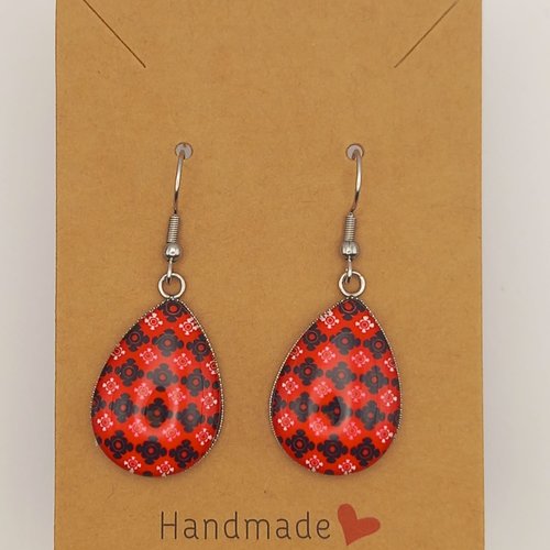 Boucles d'oreilles cabochon