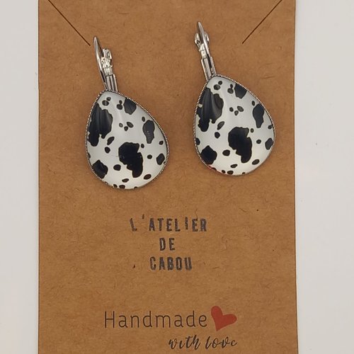 Boucles d'oreilles cabochon