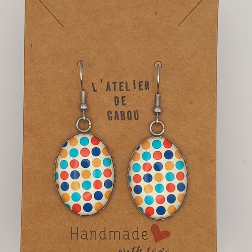 Boucles d'oreilles cabochon