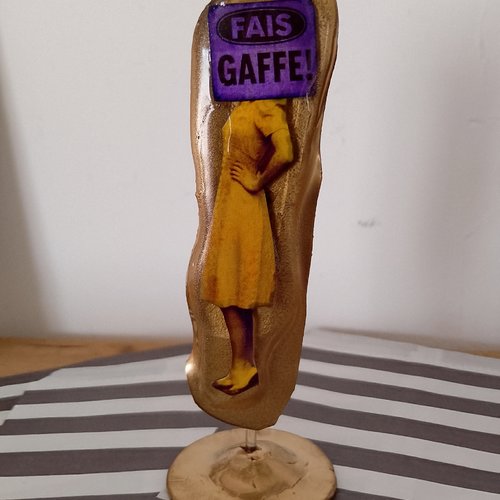 Magnet résine époxy – "fais gaffe !"