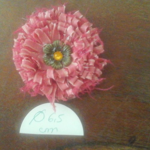 Fleur tissu 6,5 cm