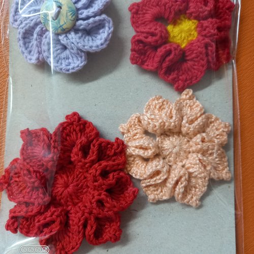 Fleur au crochet style différent