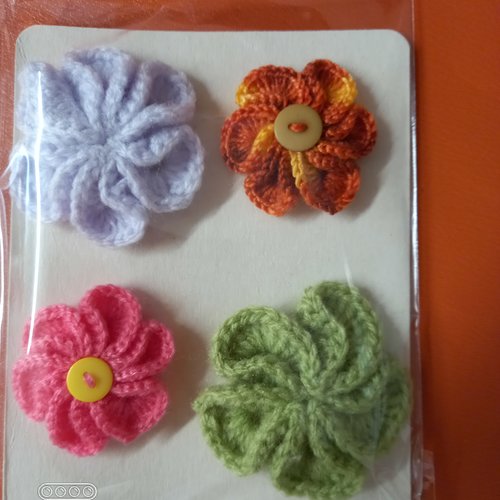 Fleur au crochet style différent