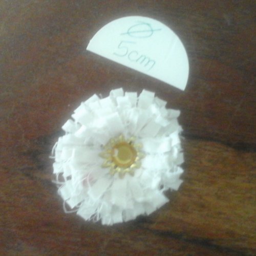 Fleur tissu 5 cm