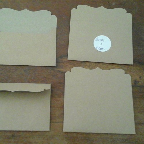 Lot de 10 mini enveloppes  craft