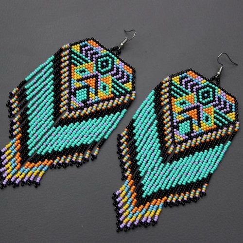 Paire de boucles d'oreille pendantes