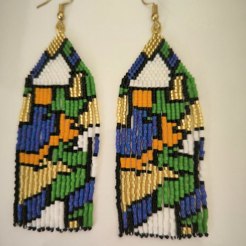 Paire de boucles d'oreille pendantes