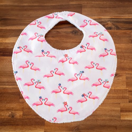 Bavoir bandana flamingo