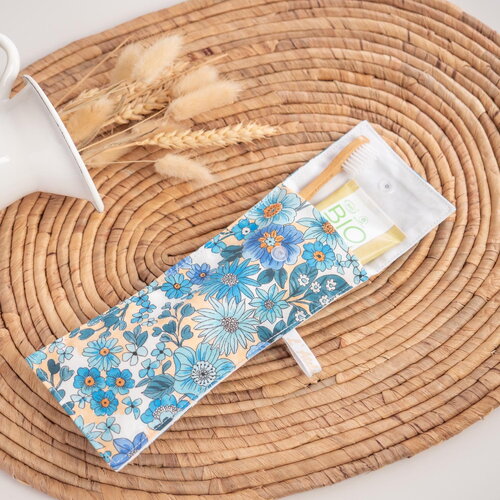 Pochette brosse à dents en tissu bio frenchy