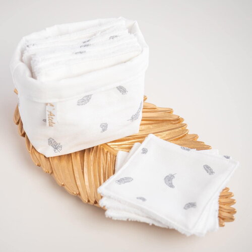 Coton lavable en tissu bio lonie