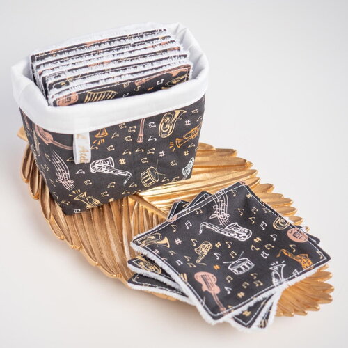 Coton lavable en tissu bio jazzy