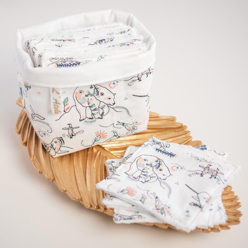 Coton lavable en tissu bio boreal