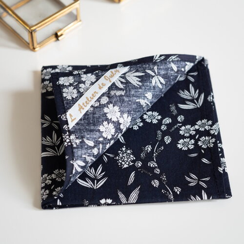 Grand mouchoir en tissu blueberry
