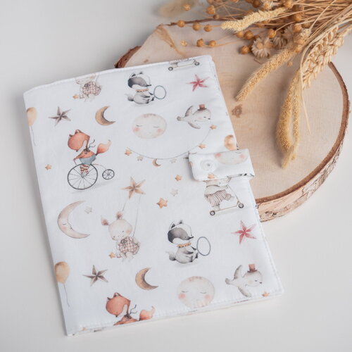 Protège carnet de santé personnalisé clair de lune