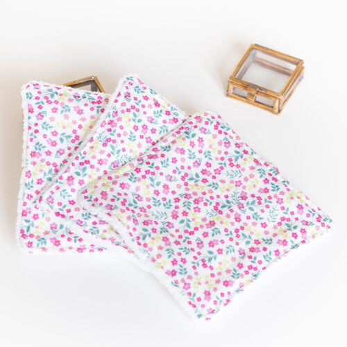 Coton lavable et panier en tissu bio cali