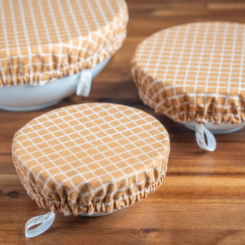 Charlotte couvre-plat en coton bio ou coton enduit cassonade