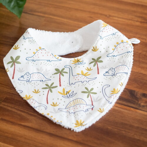 Bavoir bandana dino