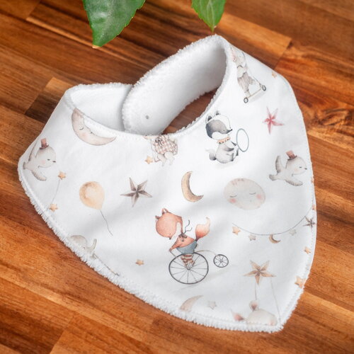 Bavoir bandana clair de lune