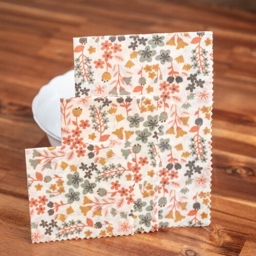 Bee wrap automne - emballage alimentaire bio - lot de 3
