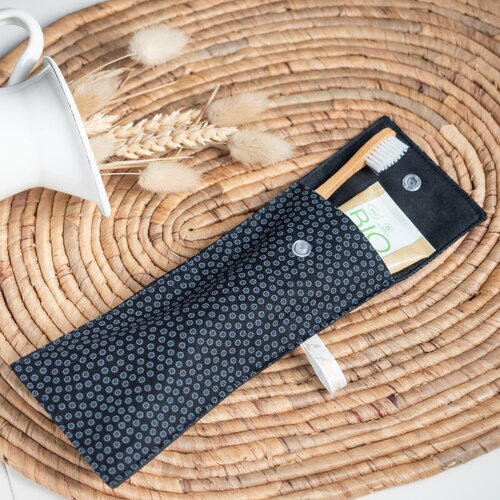 Pochette brosse à dents en tissu bio clyde