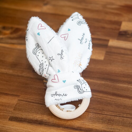 Anneau de dentition licornes phosphorescentes