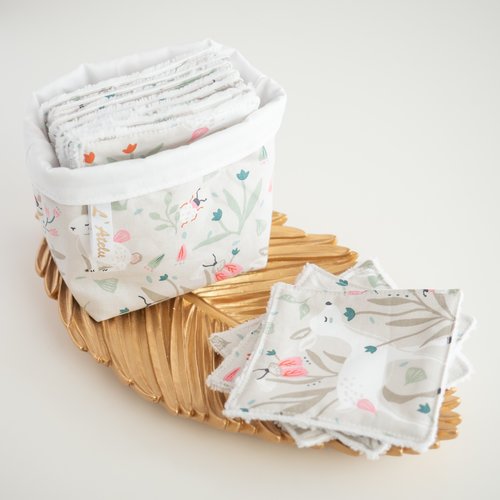 Coton lavable et réutilisable florina